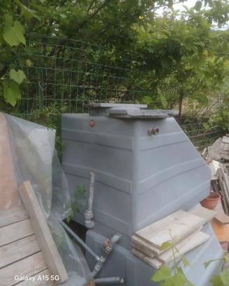 Due vasche riserva acqua da sottotetto