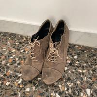 Tronchetto color tortora effetto velluto numero 40