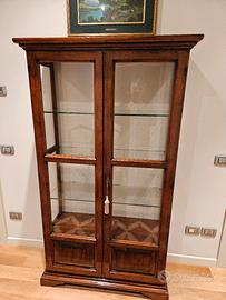 vetrinetta in legno antiquariato