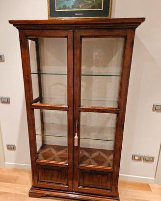 vetrinetta in legno antiquariato