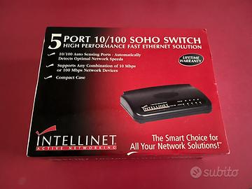 Switch Hub ethernet 10/100 Mbps 5 porte