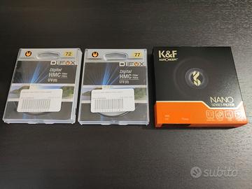 Filtro UV protezione lente