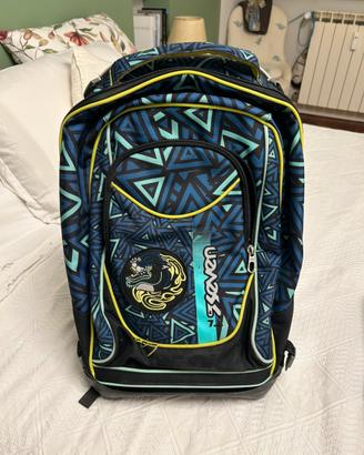 Zaino seven blu con ruote