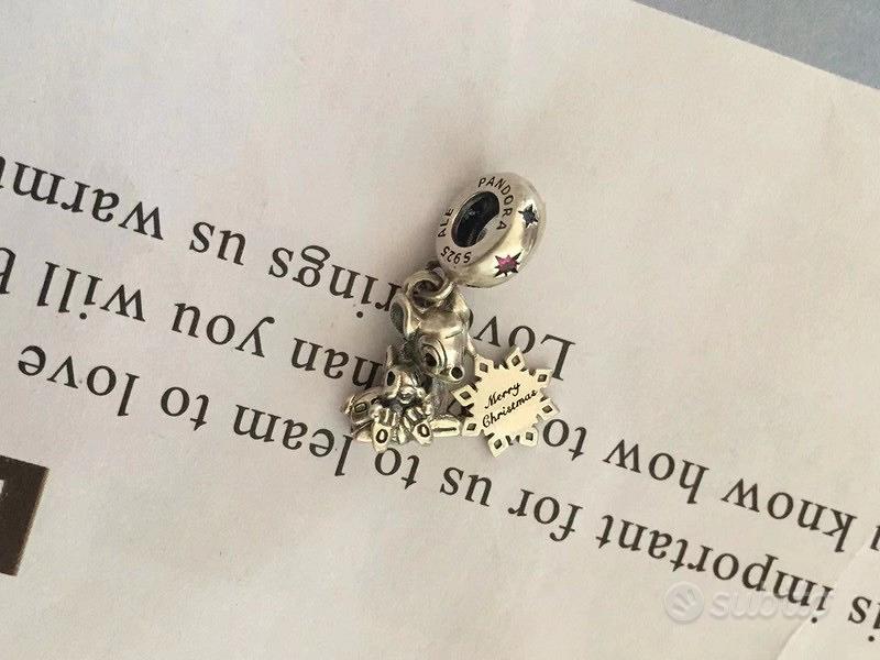 PANDORA Disney Charm Bambi e Tippete 799647C01 - Abbigliamento e ...
