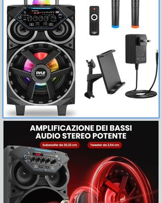 Pyle Cassa Bluetooth Potente 580W
