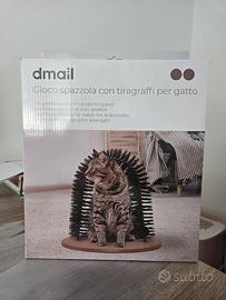 gioco spazzola con tiragraffi per gatto