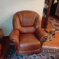 Poltrona relax Marrone Cognac