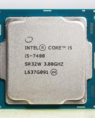 Processore i5 7400 4 core 4 threads
