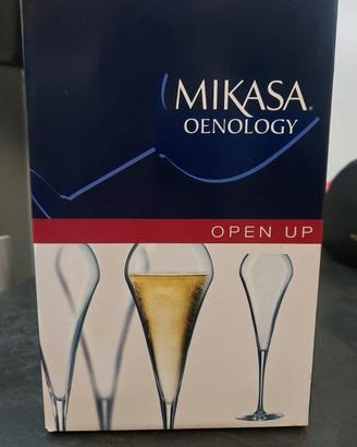 4 Calici Flute Mikasa Oenology Open Up