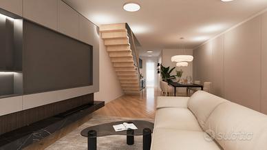 San Sperate. Villetta a schiera con giardino