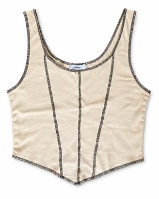 Top corsetto Subdued crema taglia S