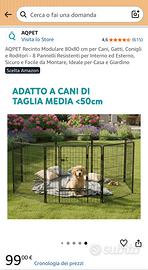 Recinto per animali domestici (cani, gatti)