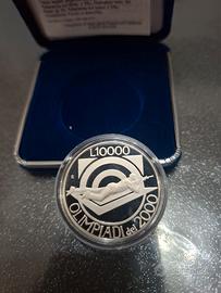 San Marino 10.000 Lire argento 1999 "Olimpiadi"