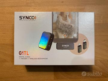 Microfono lavalier wireless SYNCO G1TL iOS Android