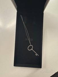 Collana lunga chiave pandora con scatola