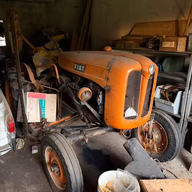 Trattore fiat 211r la piccola con barra falciante