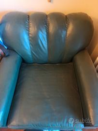 Poltrona letto verde bottiglia