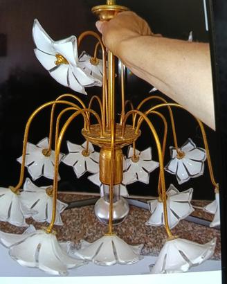 lampadario in vetro 