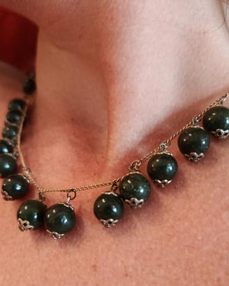 Parure vintage in giada imperiale