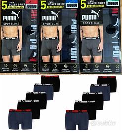 boxers di puma da 5 pezzi  taglia s m l xl 