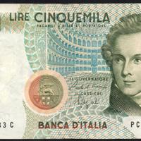 ITALIA 1992 - BB banconota 5000 lire Bellini #YEU