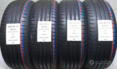 4 GOMME 205 55 17 DUNLOP BF5