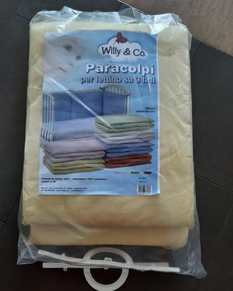 Paracolpi per lettino Willy & Co. 3 lati – giallo 