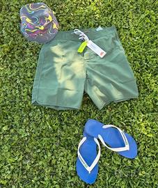 Costume uomo Sundek verde militare Taglia M 