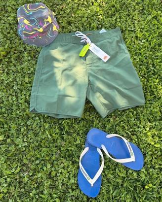Costume uomo Sundek verde militare Taglia M 