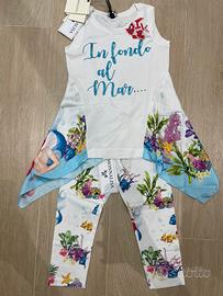 Completo Monnalisa La Sirenetta 6 anni