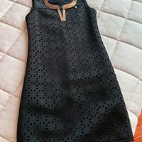 Vestitino elegante nero oro xs