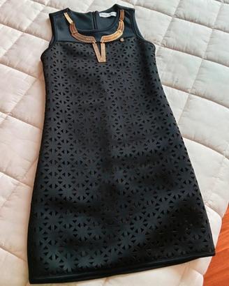 Vestitino elegante nero oro xs