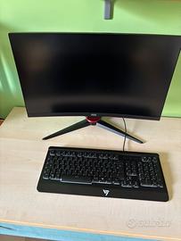 Monitor aoc 165hz +tastiera semi meccanica