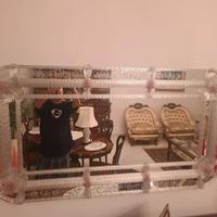 Specchiera da parete vetro di Murano salone realiz