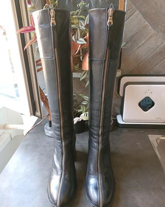 Stivali TATOO in vera pelle nera n. 39 - Come Nuov