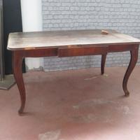 TAVOLO SCRITTOIO SCRIVANIA ANTICA IN NOCE