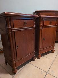 set comò e due comodini legno 