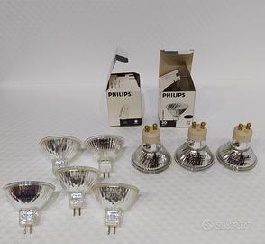 8 lampadine Alogene Spot (luce calda)