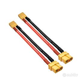 2 Pezzi Adattatore XT60 Femmina a XT30 Maschio