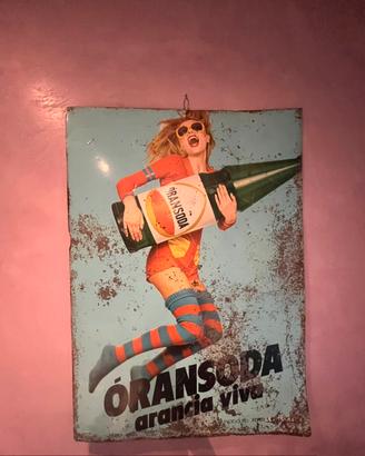 Insegna vintage epoca ORANSODA