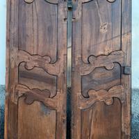 Ante armadio a muro in noce