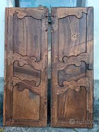 Ante armadio a muro in noce