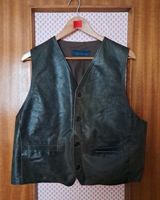 Gilet pelle antichizzata Giancarlo Rossi 