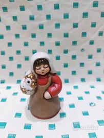 Presepe Thun Contadina con Gallo 