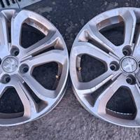 2 cerchi in lega Peugeot 208 R16