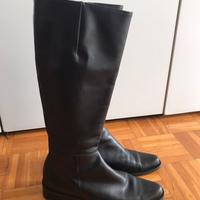 Stivali in pelle neri