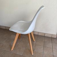 4 sedie legno propilene