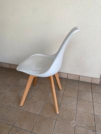 4 sedie legno propilene