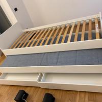 Letto Luröy singolo Ikea con cassettiera