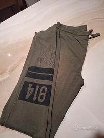 Pantaloni tuta 14/15 anni blukids verde militare 